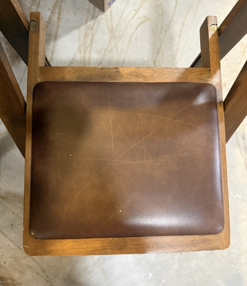 MCM Wooden Folded Chair