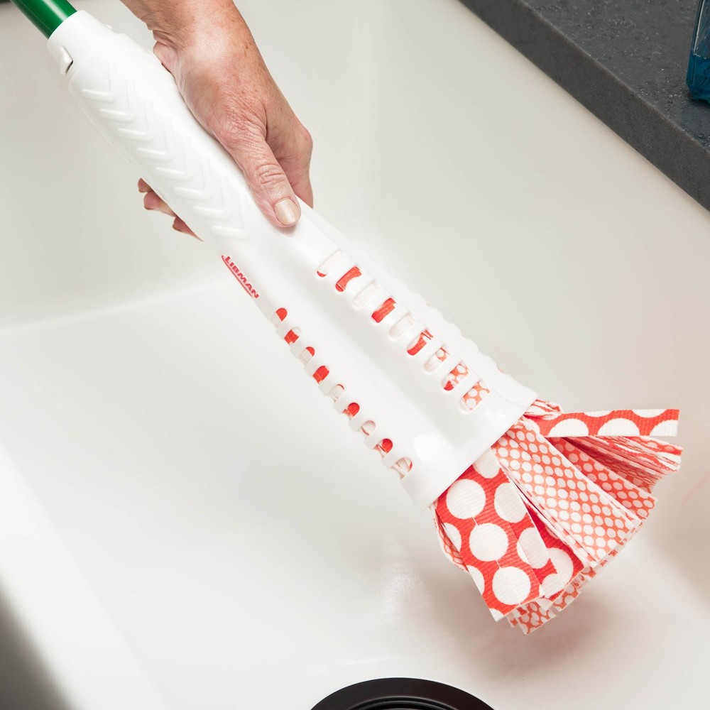 Libman Microfiber Wonder Mop with Green Steel Handle.