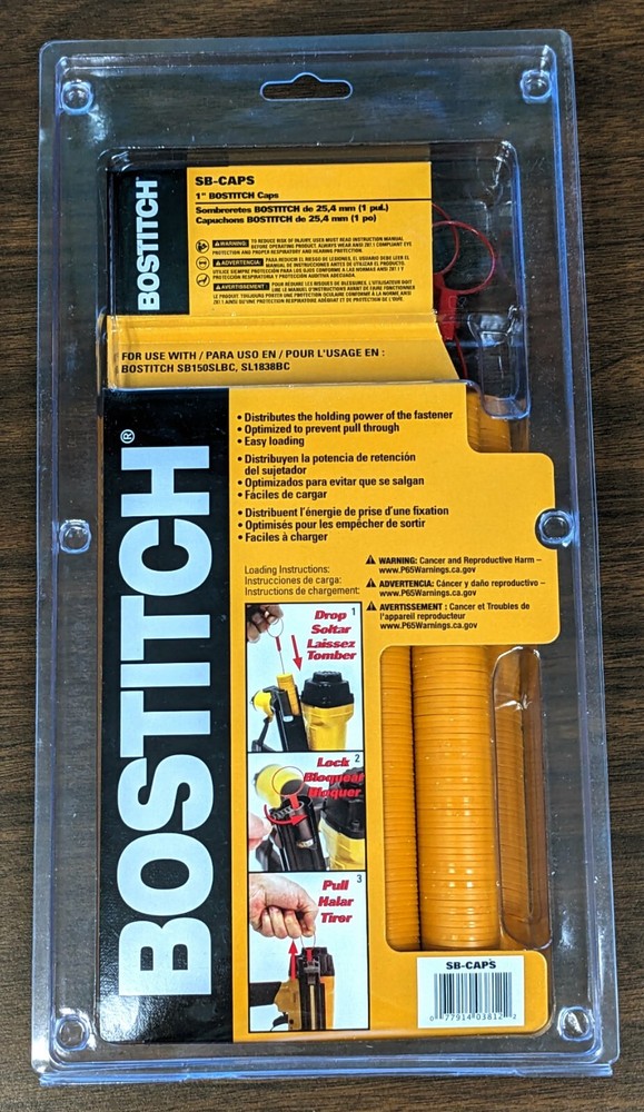 Bostitch SB-CAPS 1” Plastic Button Caps 1M