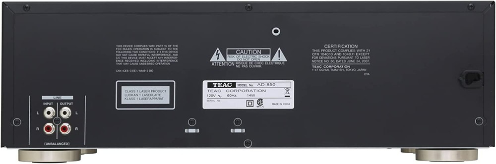 Teac - AD850SEB - Cassette Deck USB Rec. CD Player - Black