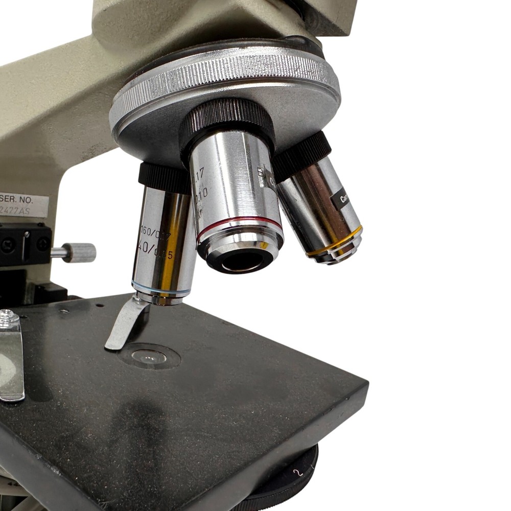 Cambridge Instruments Monocular Compound Microscope WF10X 4X/10X/40X Objectives