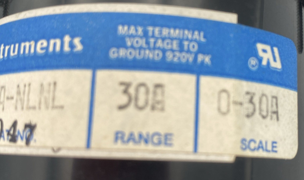 Crompton Analog Panel Meter Model 016-01 AF9047 Open Box