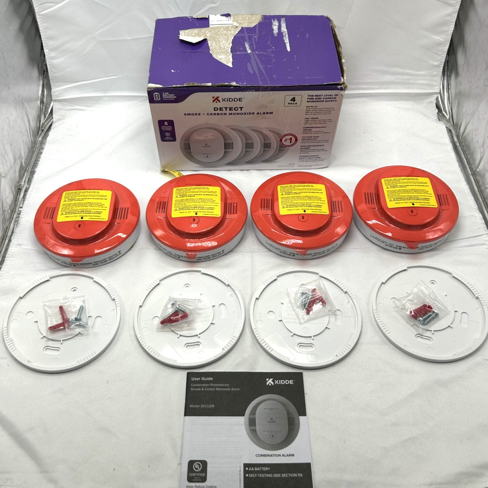 Kidde Smoke & CO Detector 30CUDR - 4 Pack