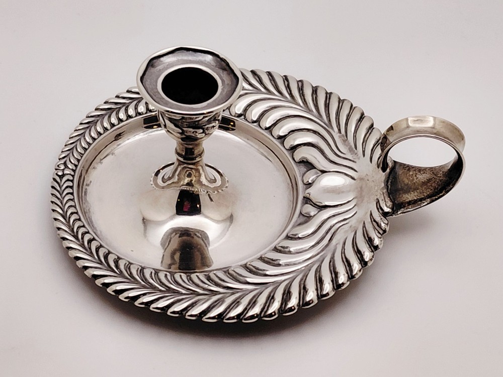 Tiffany & Co. Sterling Silver Small Chamberstick Candlestick Holder