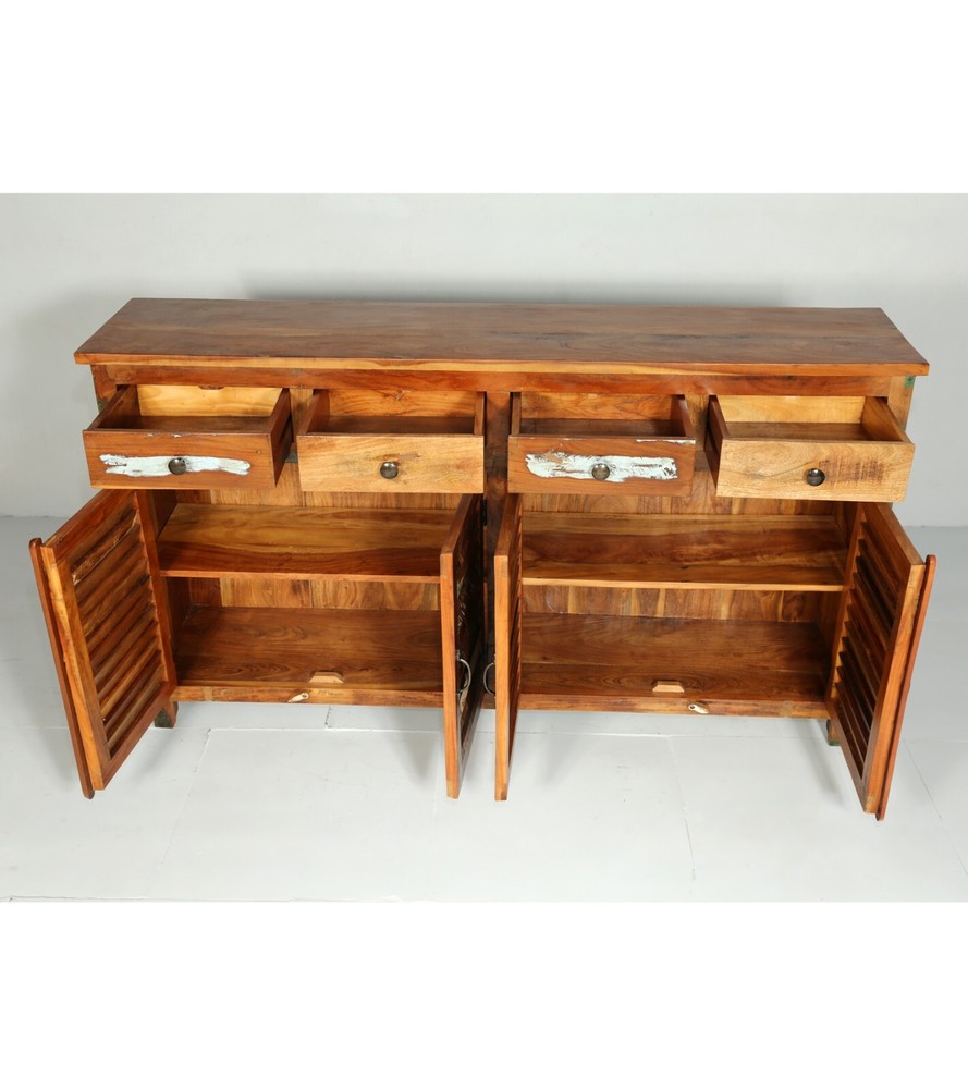 Reclaimed Solid Teak Wood Cabinet, Handcrafted & Extremely - Stunning.