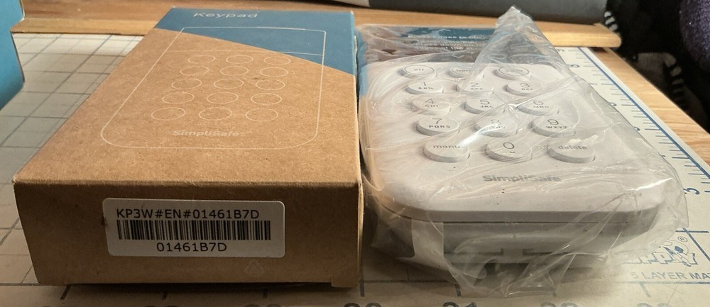 New SimpliSafe Keypad Model SSKP3 For Home Security System White