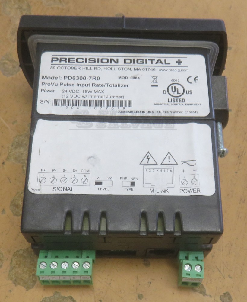 Precision Digital PD6300-7R0 ProVu Pulse Input Rate/Totalizer