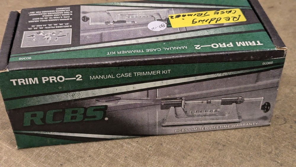 REdding shell case trimmer in RCBS packaging