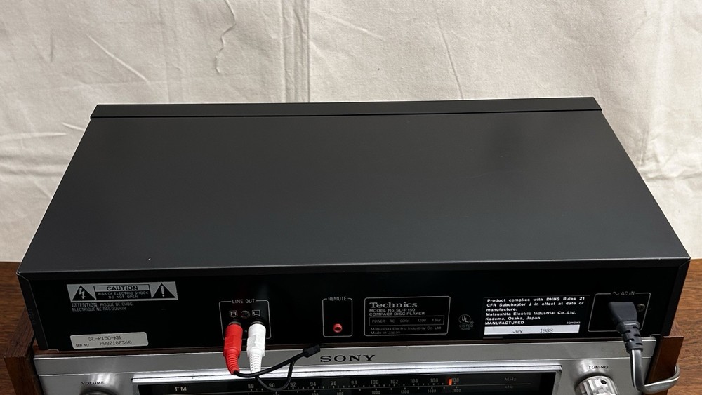 Vintage Technics SL-P150 Compact CD Disc Player tested 1988