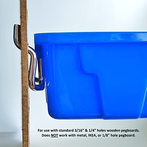 12 Pack Removable Pegboard Bins with Hooks Wall Mounted Storage Bins Organizer