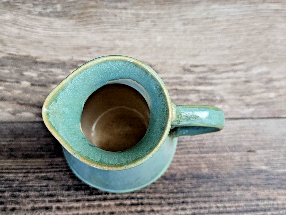 Foreside Prairie Green Small Pitcher set | 6in Tall | EUC