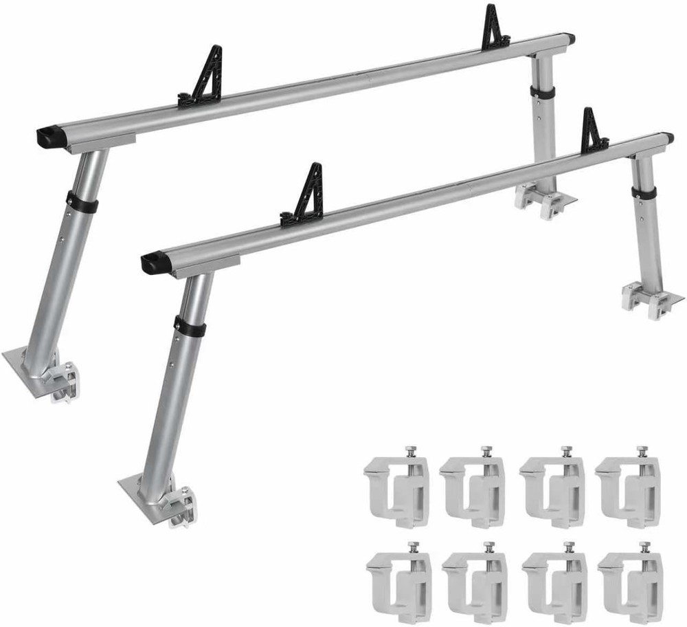 Aluminum Truck Rack Non Drilling Extendable 600lb