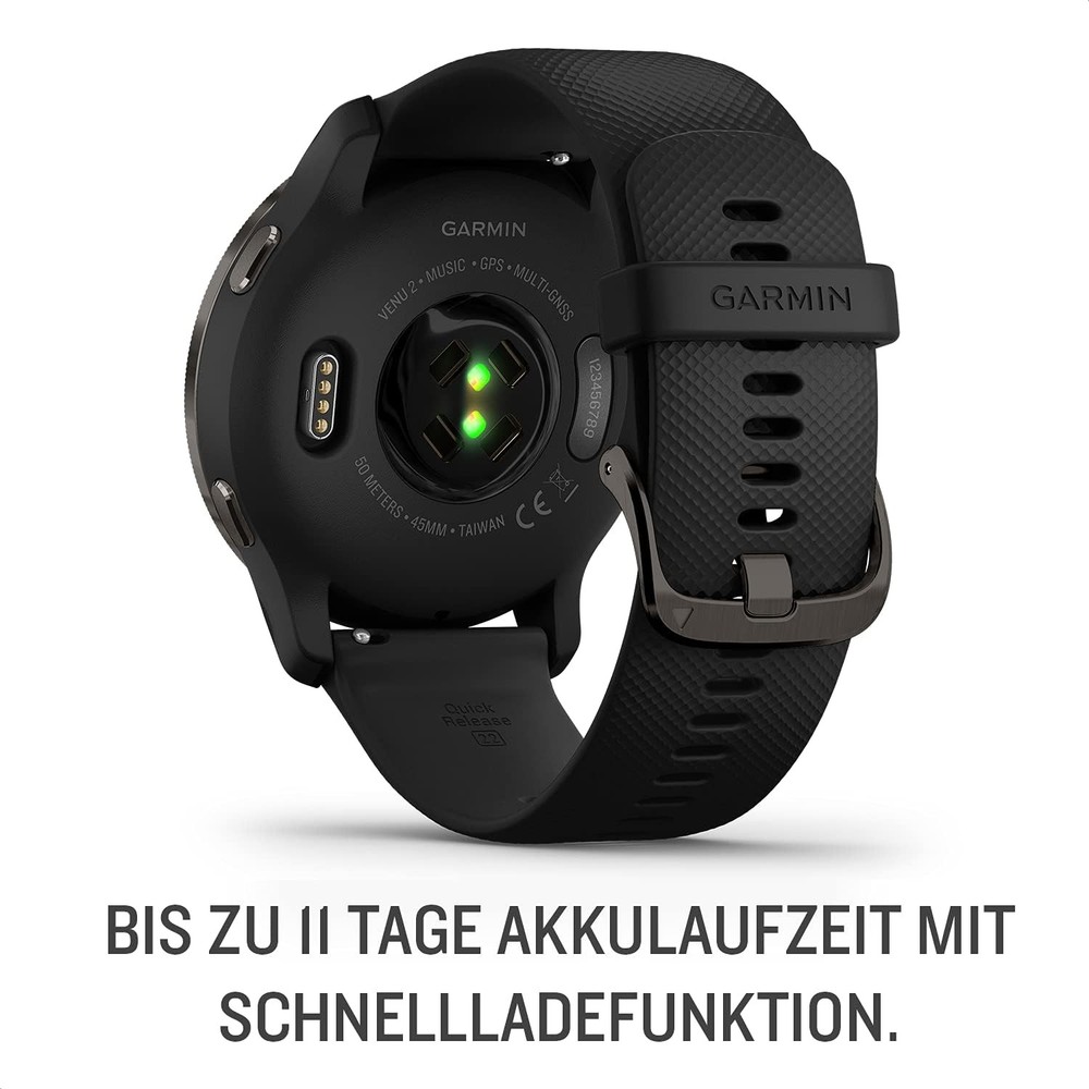 Garmin Venu 2 Black/Slate Smartwatch (Open Box)