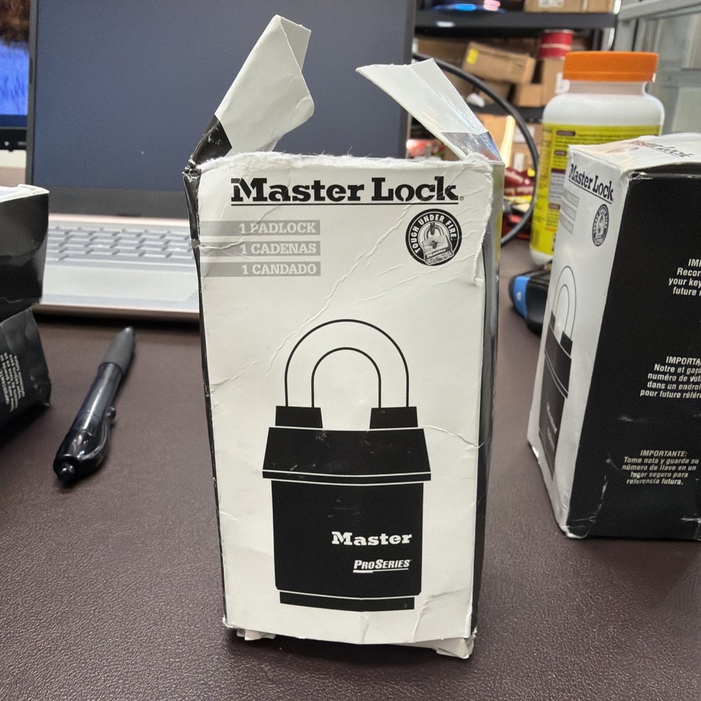 Master Lock 6125Ka Padlock, Keyed Alike, Standard Shackle Rectangular Steel Read