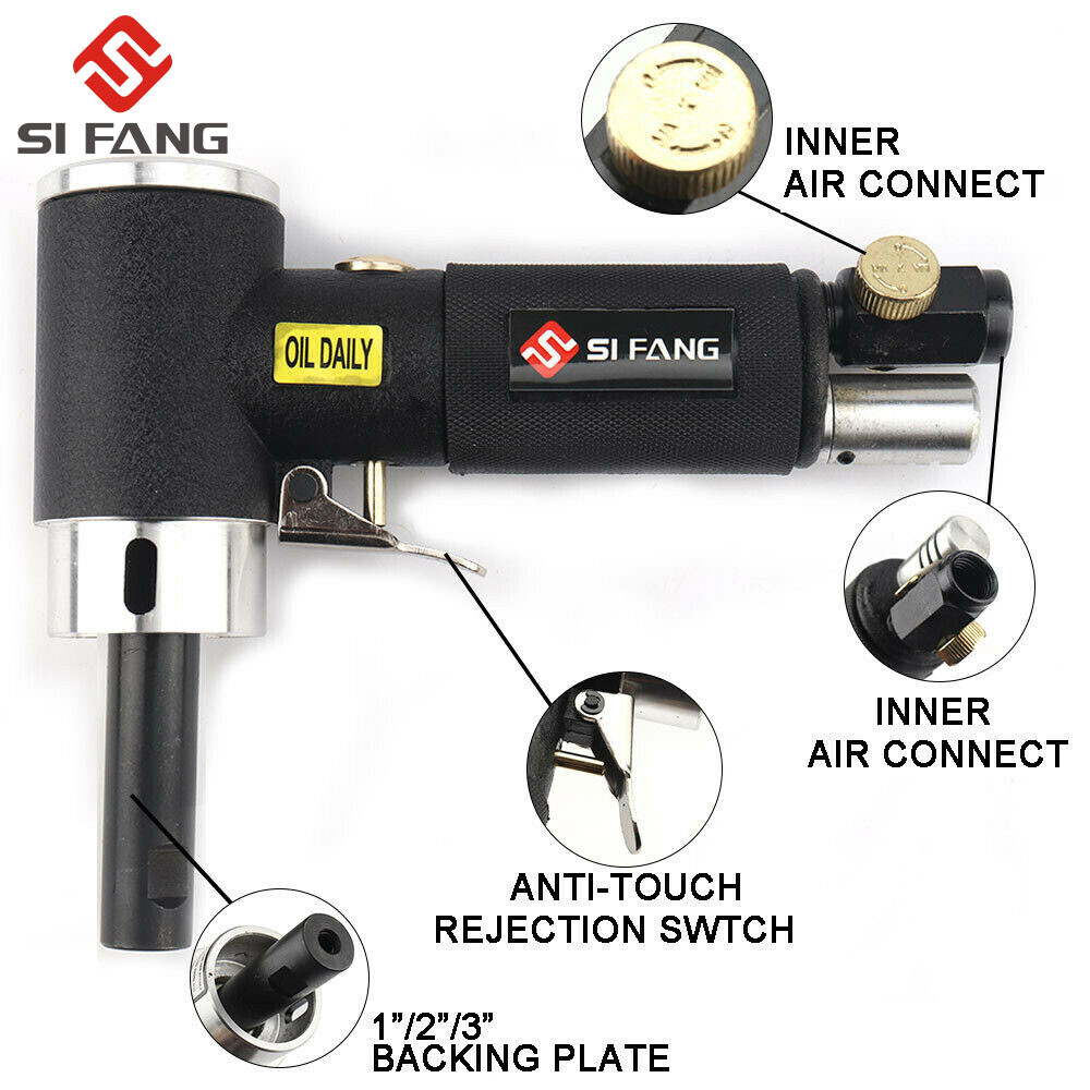 1" 2" 3" Air Angle Die Grinder Pneumatic Grinding Polisher Machine Sanding Discs