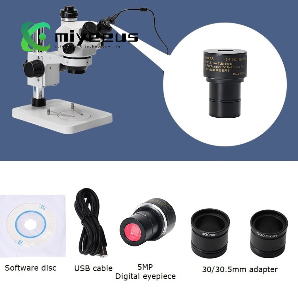HAYEAR HY-500M 5MP Microscope Camera Digital Electronic Eyepiece USB Camera