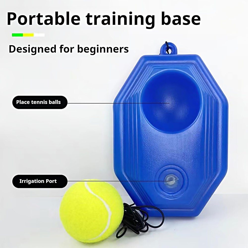 Advanced Robust Easy to Use Tennis Rebound Training Base Device with String Ball