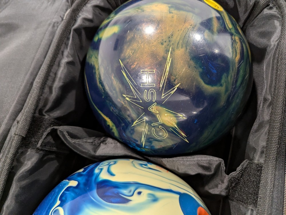 Ebonite Two Ball Roller Bag With Two Balls-Please Read!