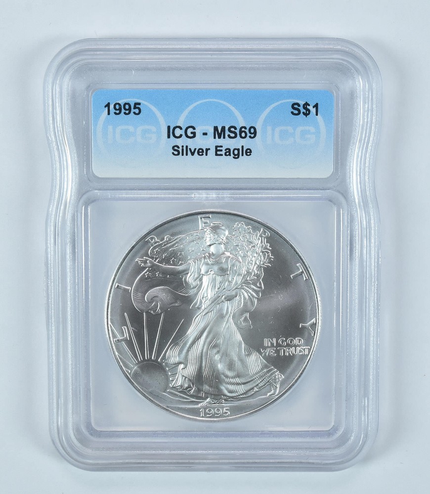 1995 American Silver Eagle MS69 ICG