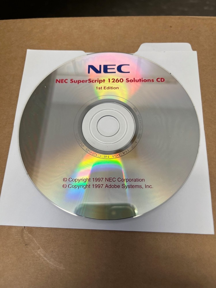 NEC SuperScript 1260 Solutions CD