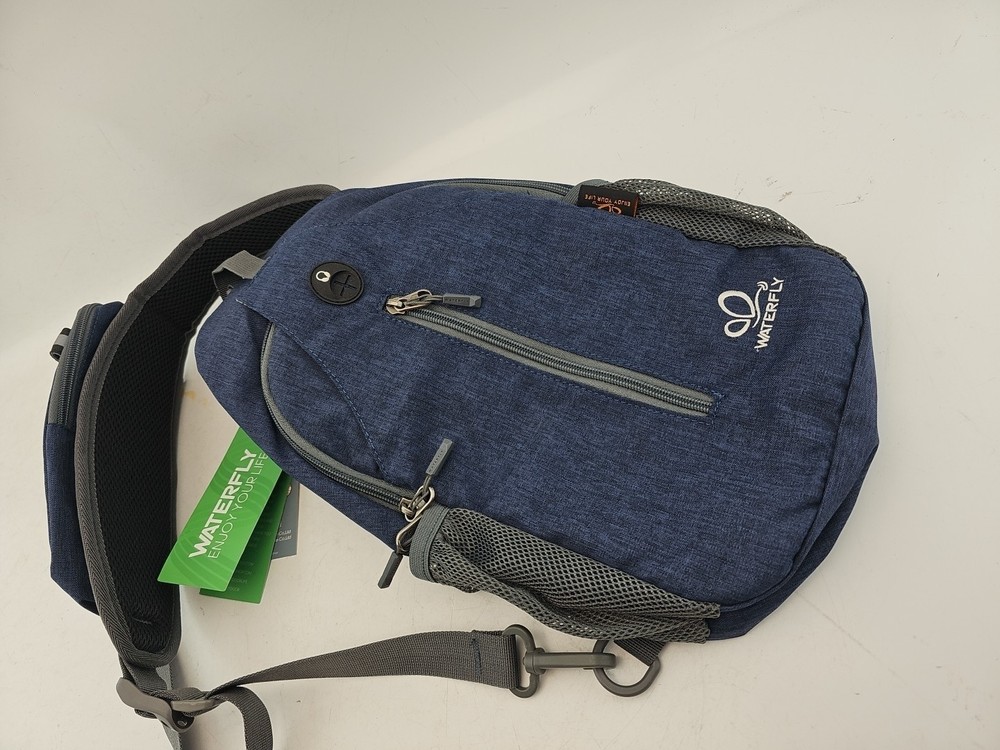 Waterfly Sling Bag Backpack Blue NWT