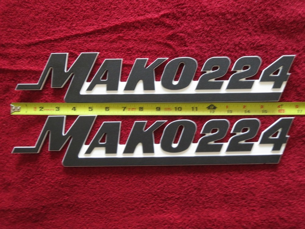 Mako Boat Emblems / Badges (Large) 3" High