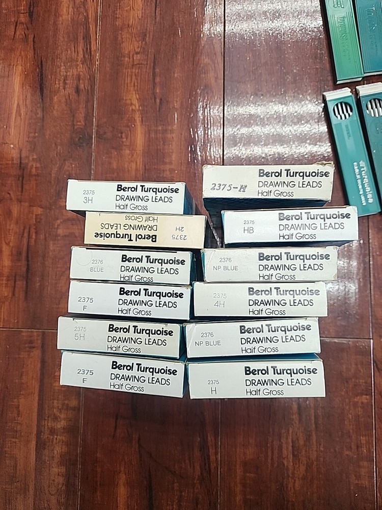 Bundlef Berol Turquoise Eagle Vintage Drawing Leads USA