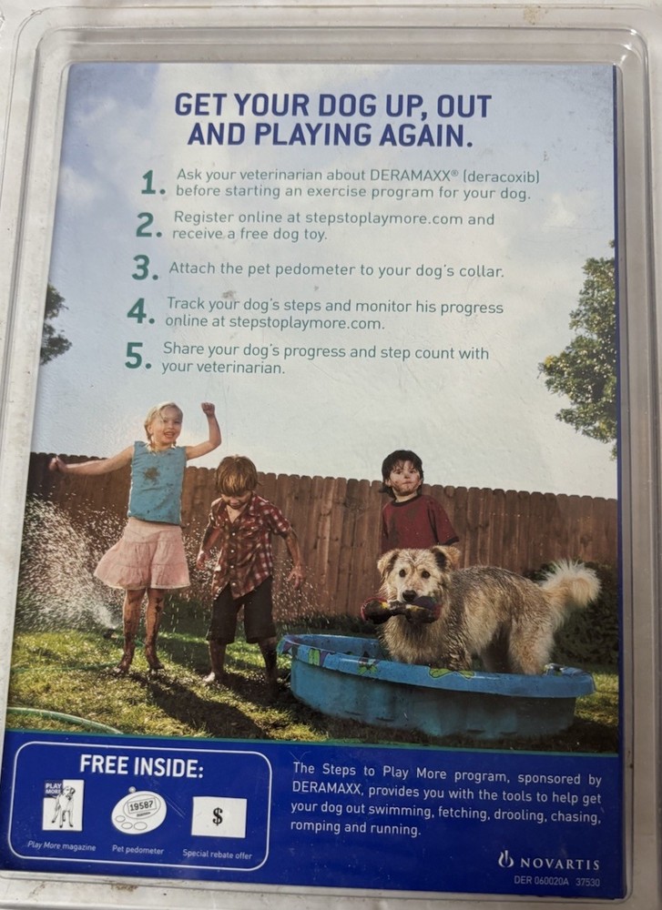 NEW Deramaxx PEDOMETER for Dogs SEALED