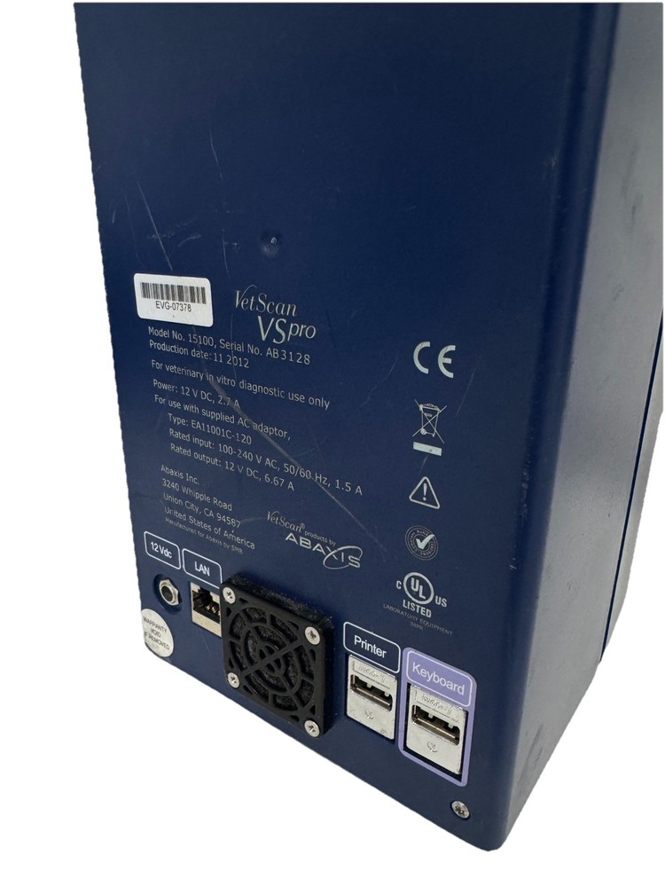 Abaxis Vetscan VS pro VSpro Analyzer Model 15100 No Adapter