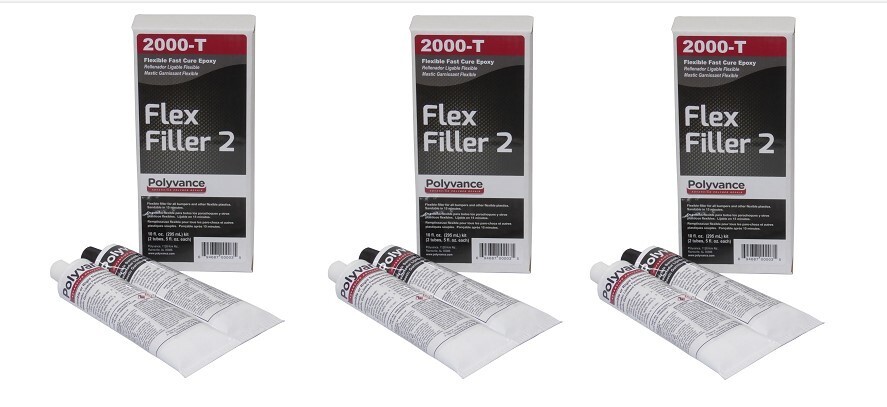 Polyvance 2000-T Flex-Filler 2 Flex Epoxy Adhesive (3 Pack)