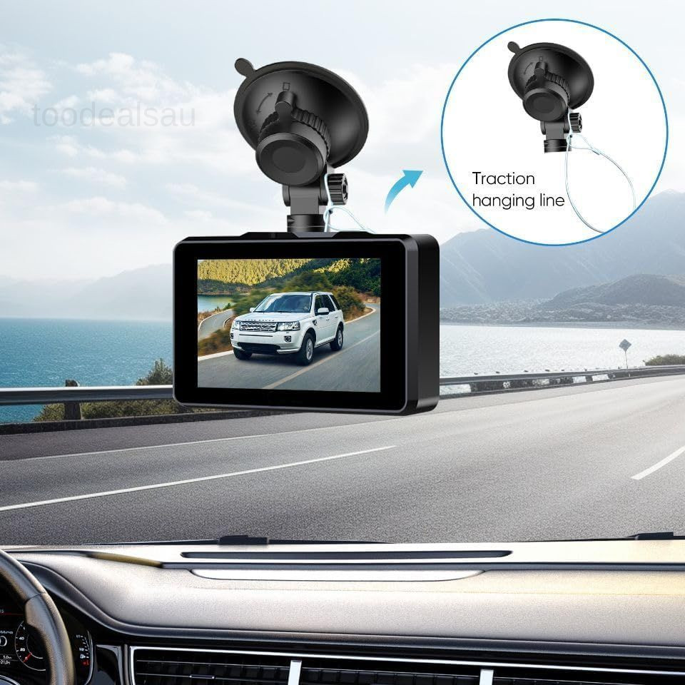 Dash Cam Mount, Suction Cup Windshield Black