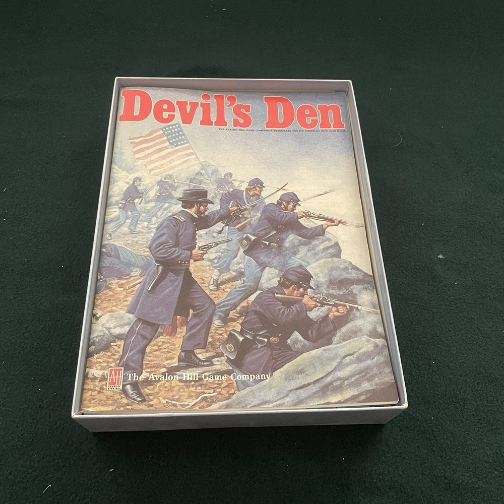 Avalon Hill 1985 Devil's Den Civil War Strategy Board Game Unpunched