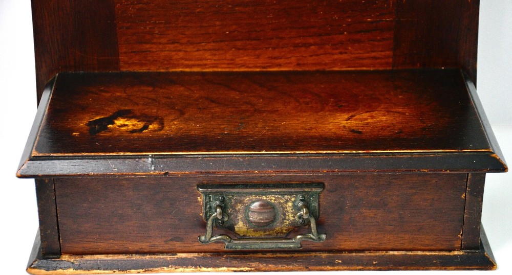Antique Wall Vanity Mirror with drawer
