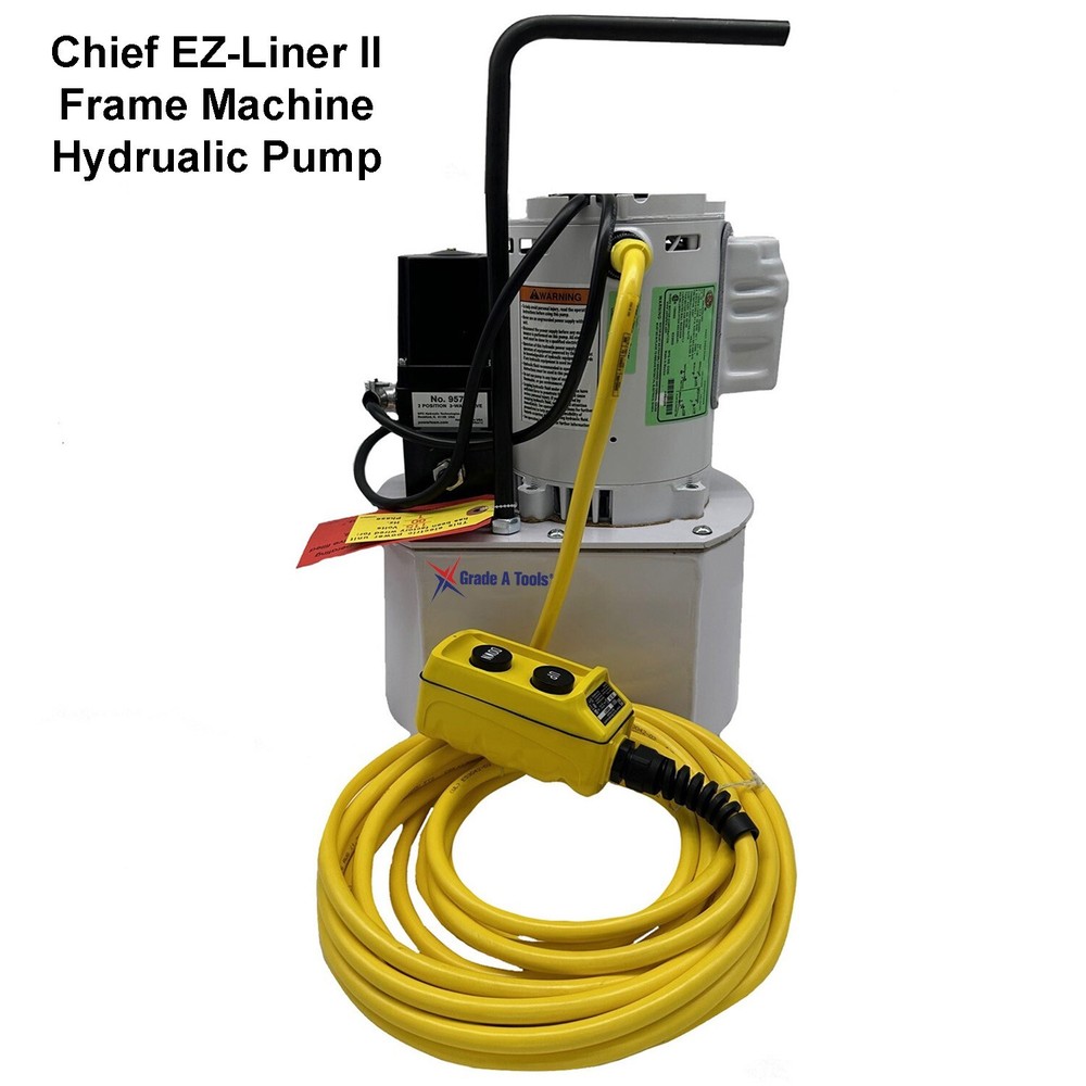 Chief EZ Liner II Frame Machine Hydraulic Pump - 5 Ton Pull Power