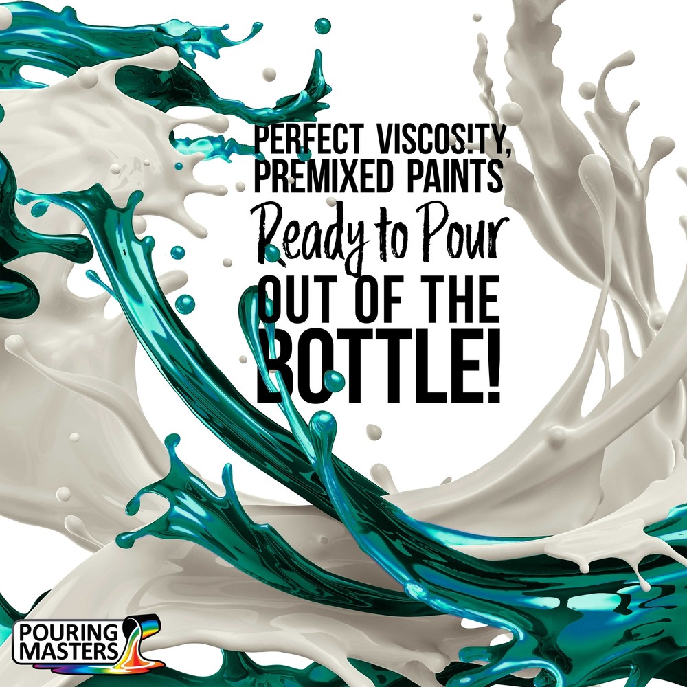 Magic Aqua/Violet Iridescent Special Effects Pouring Paint - Quart Bottle