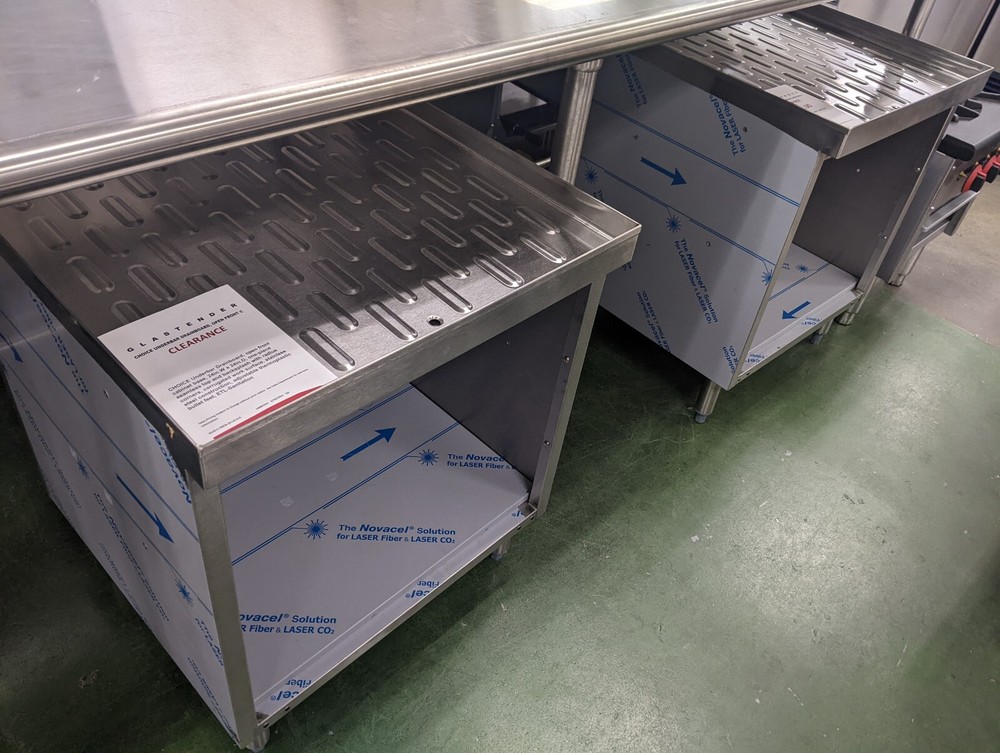 Glastender C-DBCB-24-LD CHOICE Underbar Drainboard, Open Front Cabinet Base
