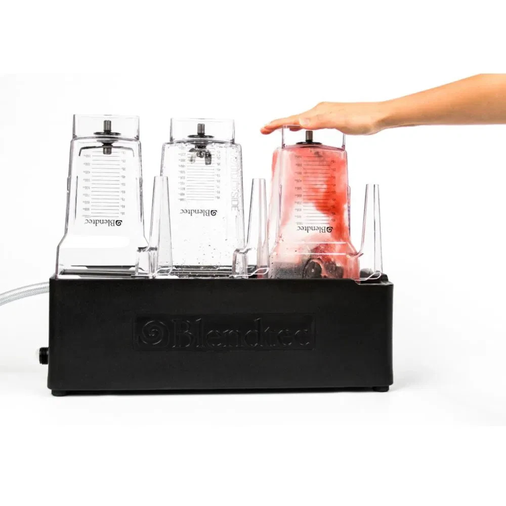 Blendtec Commercial Rapid Rinse Station + WildSide Jar 3-Pack