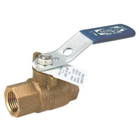 Nibco T5857066 1/4 1/4" Fnpt Bronze Ball Valve Inline