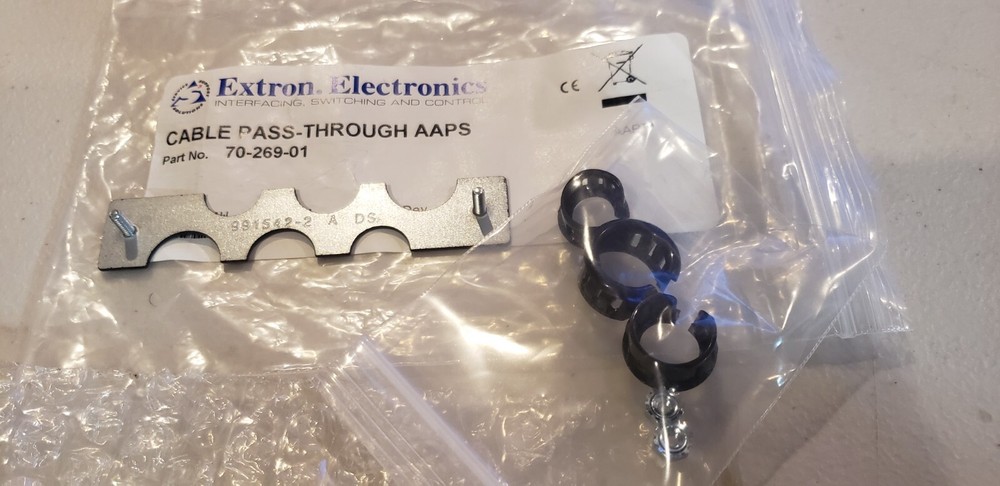 Extron AAP Cable Pass-Through 70-269-01 Black Left/Middle