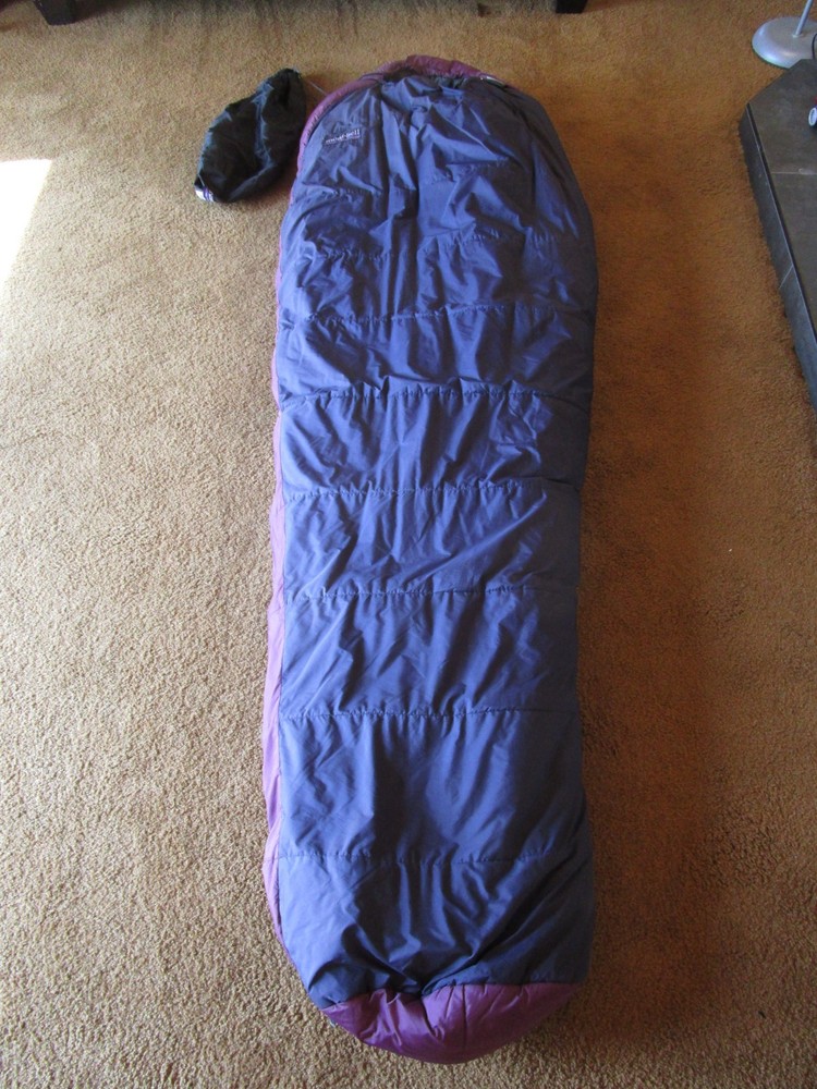 Montbell Dragon Fire sleeping bag long left zip