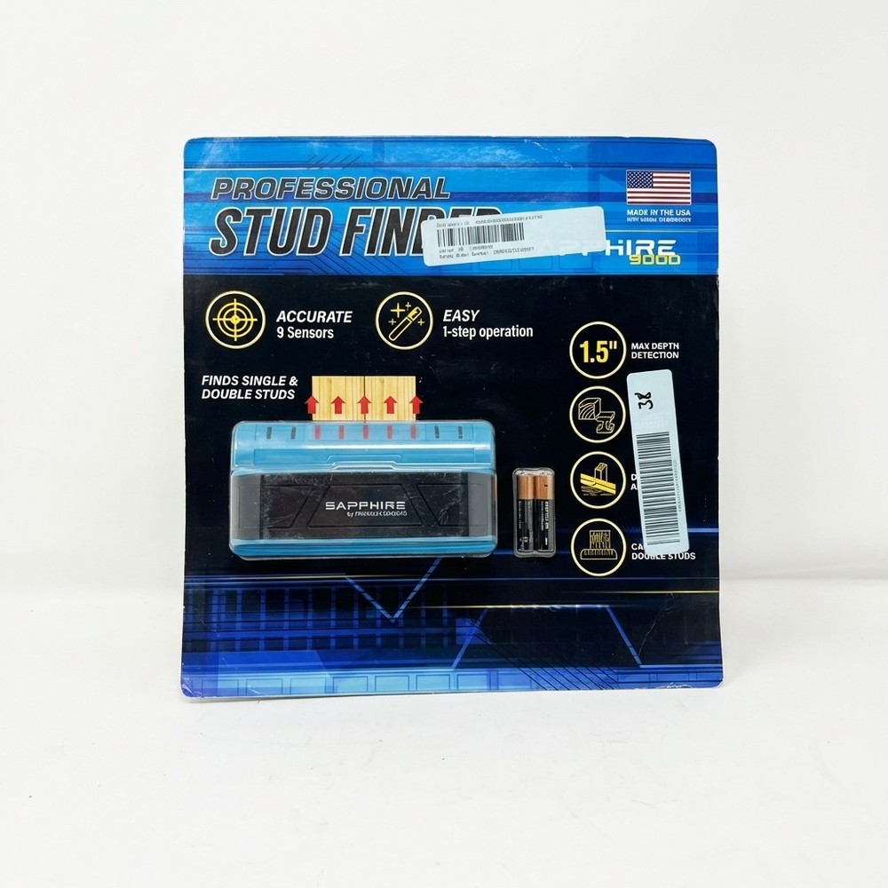 Sapphire 9000 Stud Finder Generic Blue Wall Scanner Tool