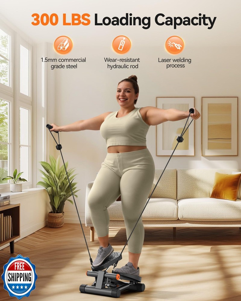 Niceday Stepper Exercise Equipment with Resistance Bands