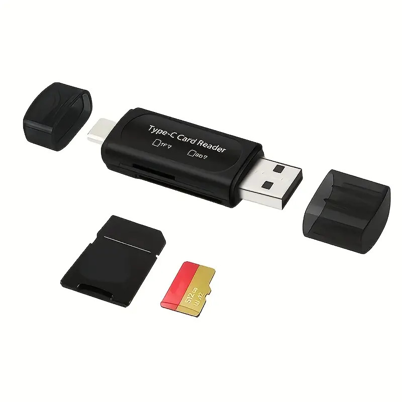 Card Reader USB 3.0 Type C Micro SD TF OTG Smart Memory Adapter Laptop Computer