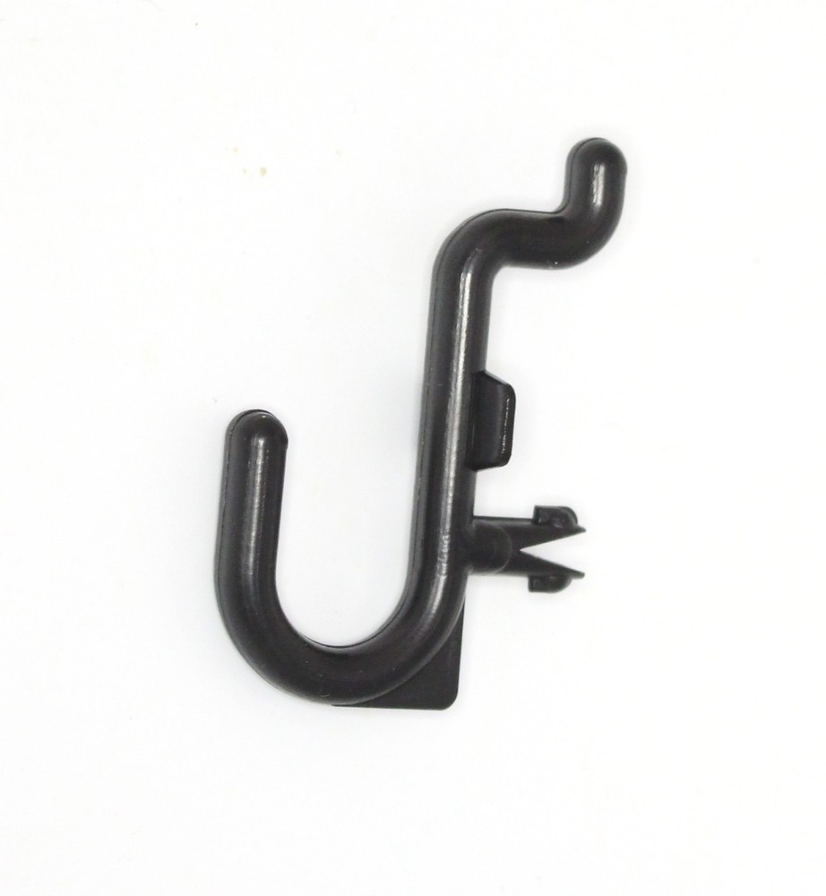 Plastic Black J Hook Peg Board Hook Kit Tool Storage Craft Hooks Pick A Pack