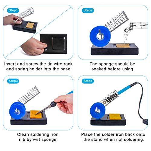 Soldering Iron Kit Electronics, 60W Soldering Welding Iron Tools , 5pcs