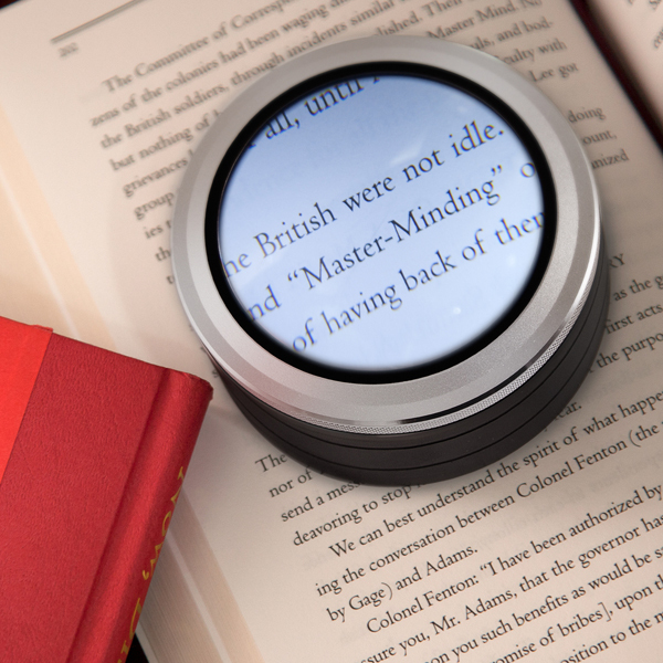 3.5X LED Brightfield Lighted Dome Magnifier - Low Vision, LED, Strong