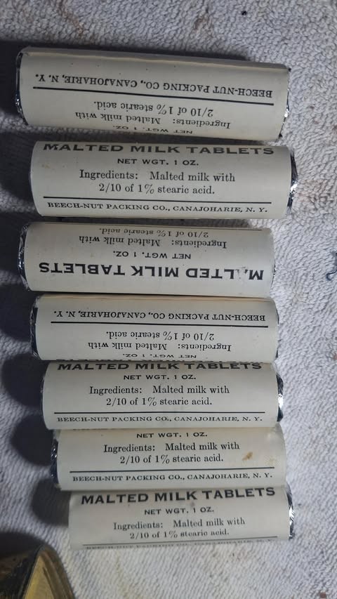 1945 Perfect Malted Milk Tablets Vintage Ration