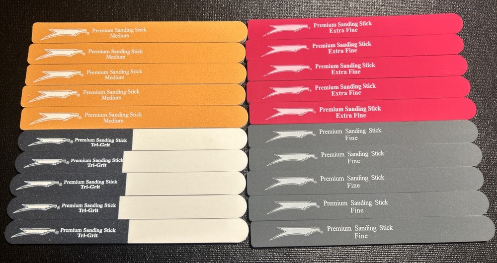 Squadron Sanding Sticks Lot-  Extra Fine,Fine,Medium&Tri-grit 5/each