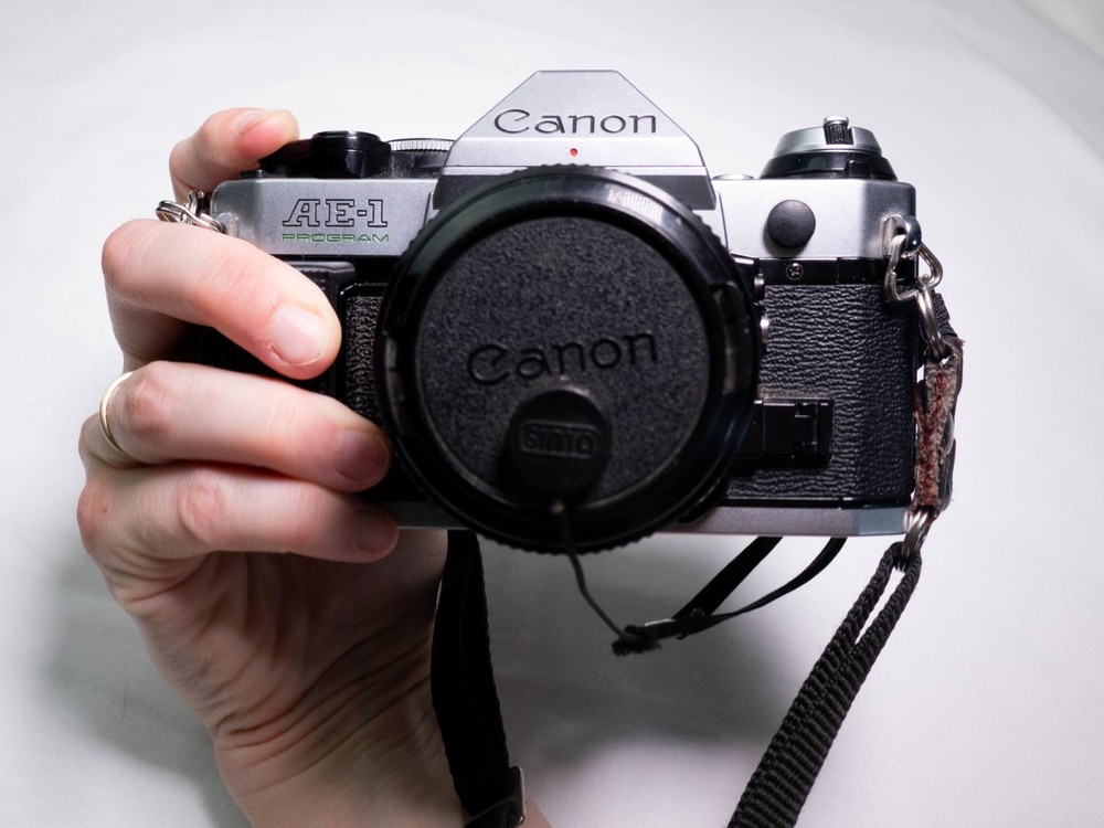 3D Printed Replacement Finger Grip Front Battery Cover For A-1 and AE-1 Program