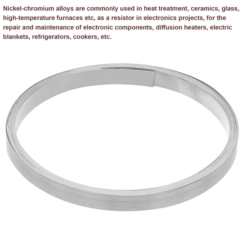 1 x Flat Heater Wire 16.4 Ft Length 10mm Width 0.3mm Thick for Heating Elements